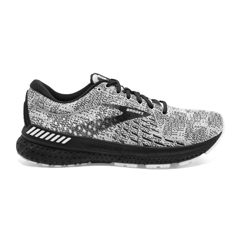 Brooks ADRENALINE GTS 21 Road Running Shoes Mens Online - White/Grey/Black (NEK837294)